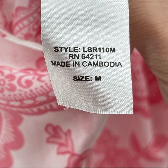 In Bloom Pink and White Lace Chemise - Picture 9 of 10